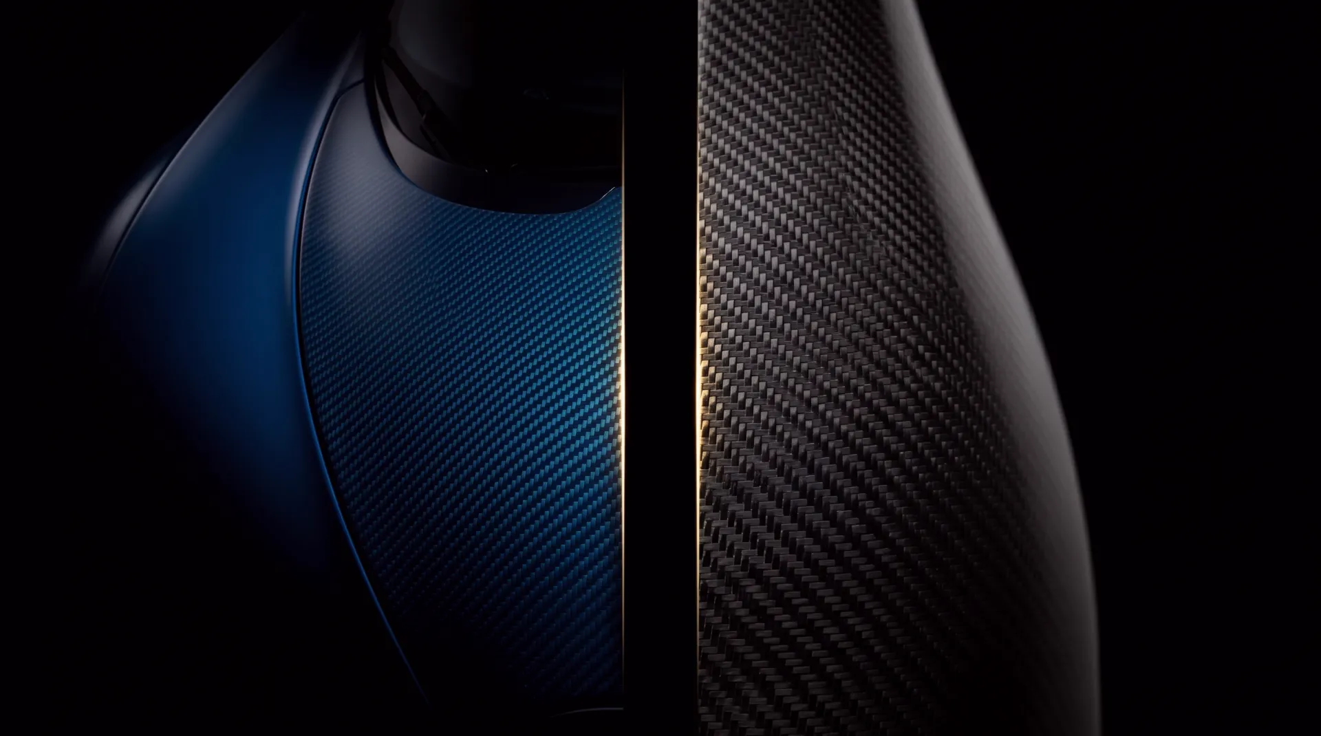Bugatti Chiron and Champagne Carbon bottle in a shared composition